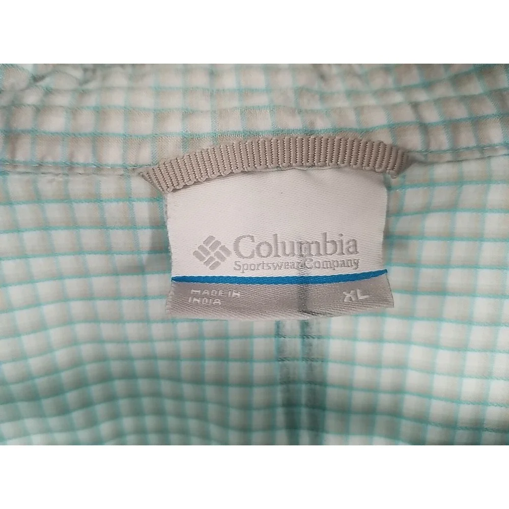 Columbia Mens Short Sleeve Button Up Plaid XL Shirt - Picture 3 of 7